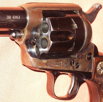 Colt Single Action SAA 1st Gen .38 Colt 5.5” Barrel c. 1927, with Holster and Letter - Image 6 of 15
