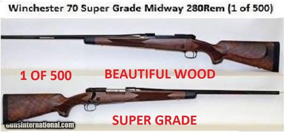 brand new winchester model 70 super grade 280 rem 1 of 500