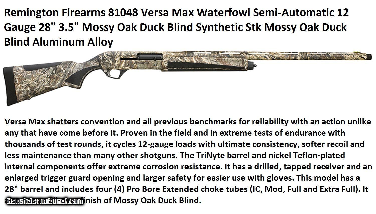 Remington 81048 Versa Max Waterfowl Semi-automatic 12 Gauge 28