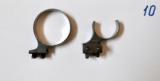 Antique Rare German front ring and rear Half-ring claw mounts side set Gew.98 - 1 of 3