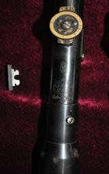 Antique Austrian K.Kahles/Hubertus sniper rifle scope w/ mounts,rear base,case - 9 of 10
