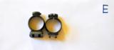 German front(with base) & rear(D 26 mm) claw mounts rings set WW1-WW2 - 1 of 3