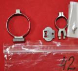 German front(D.46mm) & rear(D.25.4-26mm)claw mount rings & bases K98, Rem 700!!! - 1 of 1
