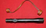 Rare German Sniper Rifle Scope Luxor, Oigee/Berlin 3X,claw mounts & leather caps - 3 of 6