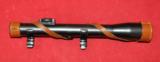 Rare German Sniper Rifle Scope Luxor, Oigee/Berlin 3X,claw mounts & leather caps - 1 of 6