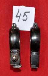 German front & rear(D.26 mm) rings claw mounts set WWI period.Rare!!! - 3 of 3
