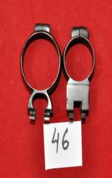 German front(33.4 mm)& rear(D.25.5 mm) rings claw mounts set WWII period - 1 of 2