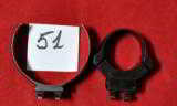 German front half ring(D.48 mm) & rear(D.25.5 mm) ring claw mount set 1970-80th - 1 of 2