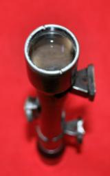 Austrian Antique Sniper rifle scope K.Kahles/Vienna H/4X60 w/claw mounts & bases - 5 of 8