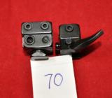 German Pivot mounts set with rear quick detach for scope w/14 mm dovetail rail - 1 of 3