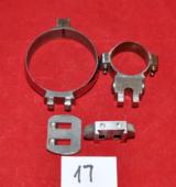 German AKAH D.46.5/30 mm rings claw mounts set with bases,polished.Very Rare! - 5 of 5