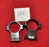 German Suhl claw mounts rings D.25.5-26 mm set w/bases drilling,dabble rifle,etc - 1 of 4