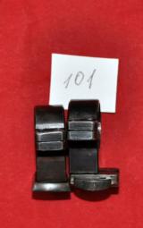 German Suhl claw mounts rings D.25.5-26 mm set w/bases drilling,dabble rifle,etc - 3 of 4