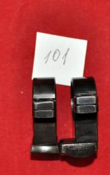 German Suhl claw mounts rings D.25.5-26 mm set w/bases drilling,dabble rifle,etc - 2 of 4