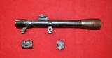 Antique RARE! German Voigtländer/Braunschweig 3X sniper rifle scope w/mounts set - 2 of 7