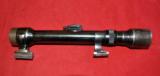 German MSW/Wetzlar 4X81 rifle scope w/mounts,bases,front saddle&leather quiver - 1 of 7