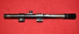 German Vintage rifle scope Zielclar 4 X w/mount ca.22/air for rifle with grooves - 1 of 7