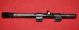 German Vintage rifle scope Zielclar 4 X w/mount ca.22/air for rifle with grooves - 3 of 7