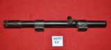 German Vintage rifle scope WEKU 4 X w/mount ca.22/air for rifle with grooves - 3 of 5