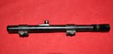 German Vintage rifle scope Zielclar 4 X w/mount ca.22/air for rifle with grooves - 1 of 5