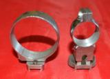 German Akah ring claw mount set(D. 47.50/25.5-26 mm) w/base weaver type 11/14 mm - 1 of 6