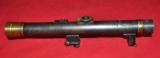 Antique RARE Austrian Dr.H.REICHEL/GRAZ 4X rifle scope w/ mounts & bases 1910th - 1 of 7