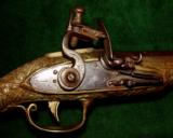 Ornate Brass Stocked Greek - Ottoman Balkan Flintlock Pistol Circa 1810 - 5 of 10