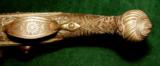 Ornate Brass Stocked Greek - Ottoman Balkan Flintlock Pistol Circa 1810 - 8 of 10