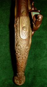 Ornate Brass Stocked Greek - Ottoman Balkan Flintlock Pistol Circa 1810 - 4 of 10