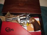 Colt Python 4in Nickel LNIB - 1 of 2