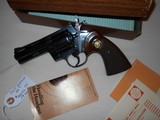 Colt Python 4in Blue LNIB(1966) - 1 of 4