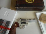 Colt Python 357 4in Nickel INIB - 1 of 3