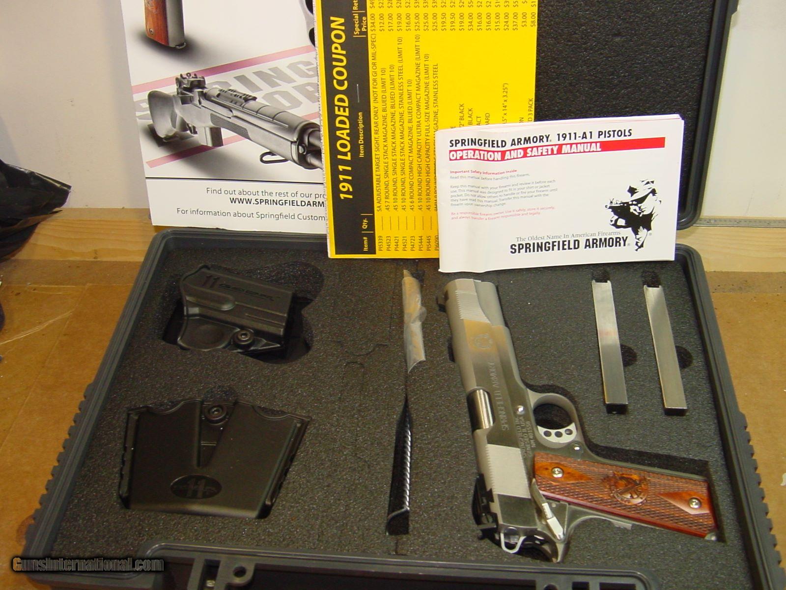 Springfield Armory 1911 A-1 9mm Fully Loaded Pistol Brand ...