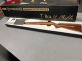 Exc. 1966 Original Browning "T" Bolt with box and papers etc., Deluxe Model with Checkering and 24" barrel. C&R OK - 12 of 15