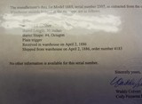 Super early Winchester 1885 Thick Side, # 4 barrel, very early octagon top receiver, Cody Letter, .40/70 Sharps Straight - 2 of 15