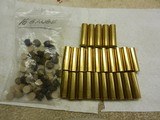 25 New 16 gauge Brass shotgun hulls with wads - 1 of 1