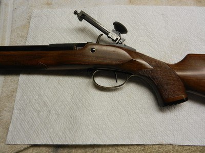 Excellent Pedersoli Gibbs Target Rifle, box, 2 sizing dies, tang sight, windage front sight with level & inserts etc. - Image 11 of 12