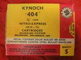KYNOCH .404" 2 7/8" CASE NITRO EXPRESS
5 boxes - 1 of 1