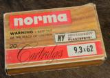 NORMA 9.3X62 AMMO 4 BOXES - 1 of 1