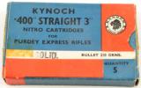 Kynoch .400 Straight 3