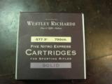 WESTLEY RICHARDS AMMUNITION 577
3"
2 BOXES - 1 of 1
