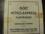 VINTAGE KYNOCH 600 NITRO EXPRESS 5 ROUNDS - 1 of 1