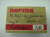 NORMA 7X61 SHARPE & HART AMMUNITION
- 1 of 1