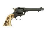 RUGER SINGLE SIX 22 LR WITH STAG GRIPS - 1 of 2