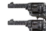 COLT SAA 3RD GENERATION PAIR CUSTOM ENGRAVED CATTLE BRAND PAIR 45LC - 12 of 15