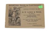 Sporting Guns & Cartridges - Catalogue for Season 1922 - 1923 - GE Lewis & Sons
- 1 of 1