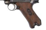 DWM LUGER P-08 ARTILLERY 30 LUGER WITH HOLSTER AND BOARD- 6 of 11