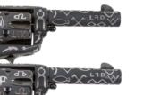 COLT SINGLE ACTION ARMY 3RD GENERATION PAIR 45 LC FACTORY CATTLE BRAND ENGRAVED - 13 of 15
