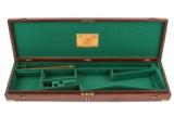 Purdey Original Solid Walnut Hammer Gun Case - 2 of 2