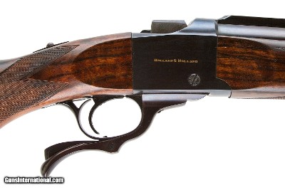 HOLLAND & HOLLAND FALLING BLOCK
ACTION SINGLE SHOT SPORTING RIFLE 500-465